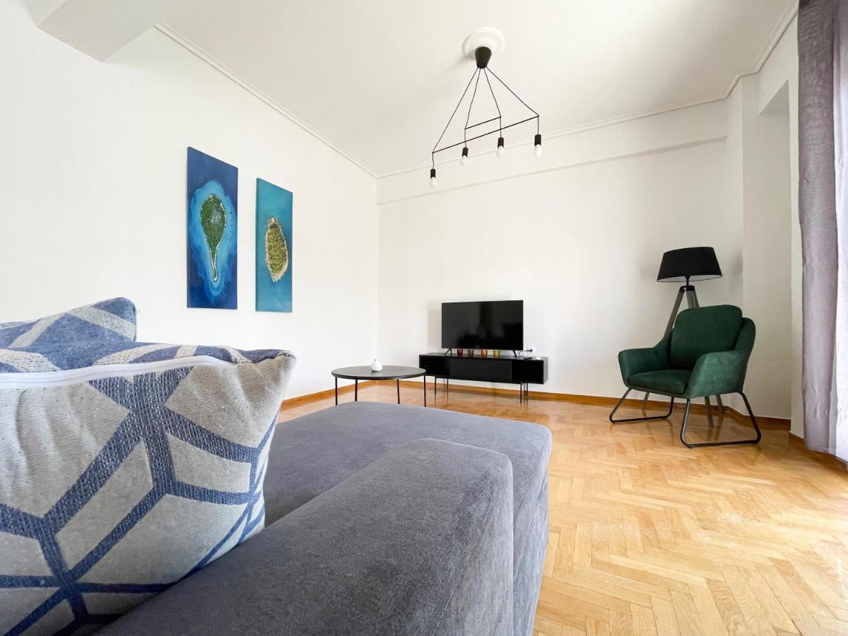 Aristotelous Sunny 118Sqm Apt In Viktoria 雅典 外观 照片