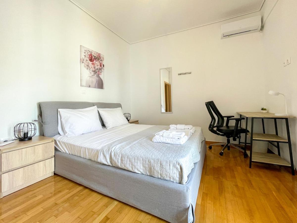 Aristotelous Sunny 118Sqm Apt In Viktoria 雅典 外观 照片